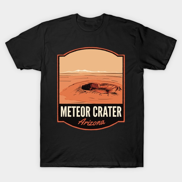 Meteor Crater Arizona T-Shirt by HalpinDesign